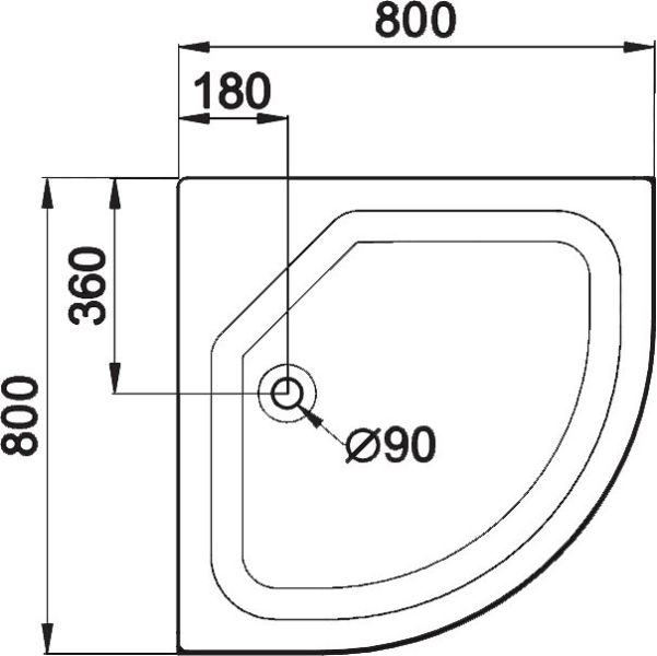 Поддон для душа Triton ПД22 Щ0000038720 80х80